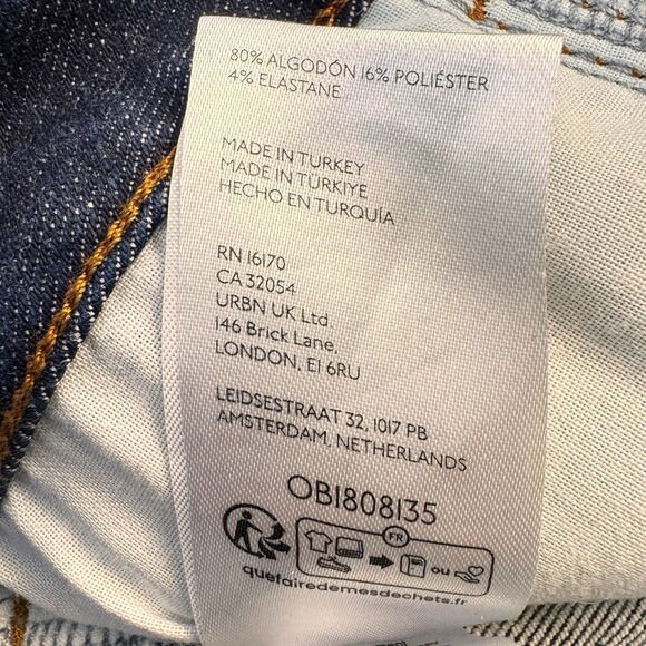 Anthropologie Pilcro Jeans Size 27 Front Seam Dark Wash Straight Leg Cropped - Picture 13 of 13